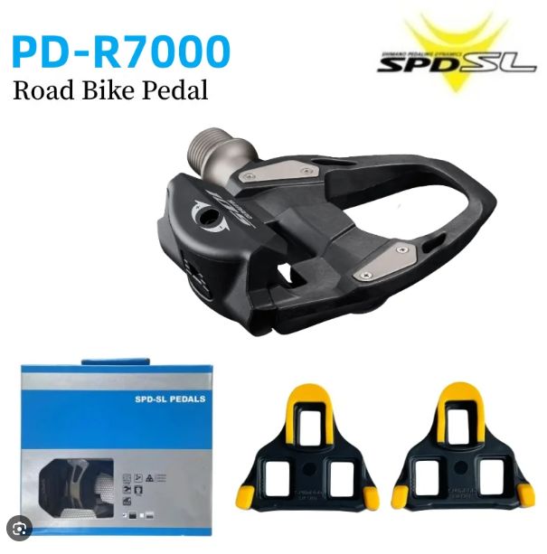 шоссейные педали Shimano 105 PD-R7000, SPD-SL, carbon, с шипами