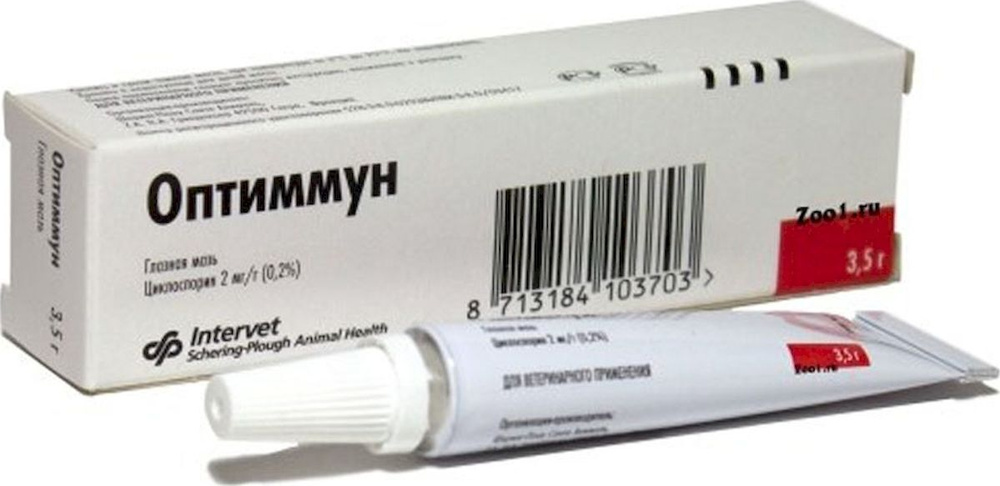 Глазная мазь для собак Intervet Оптиммун, 3,5 г - купить с доставкой по ...