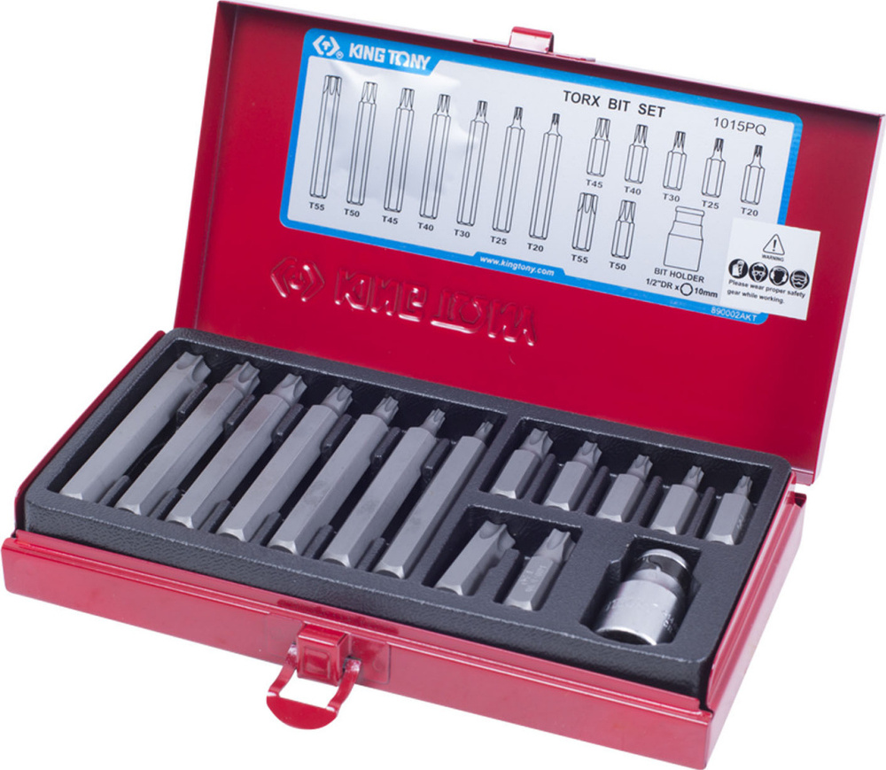 Набор вставок (бит) KING TONY 1015PQ купить на OZON по низкой цене ...