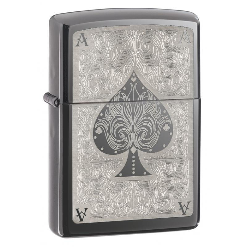 Зажигалка бензиновая ZIPPO Classic Black Ice #1