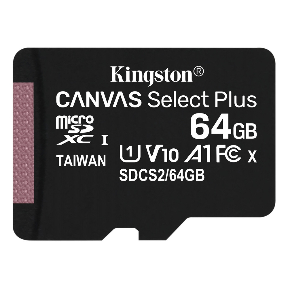 Карта памяти MicroSD 64GB Kingston Class 10 Canvas Select Plus A1 (100 Mb/s) без адаптера (SDCS2/64GBSP) #1