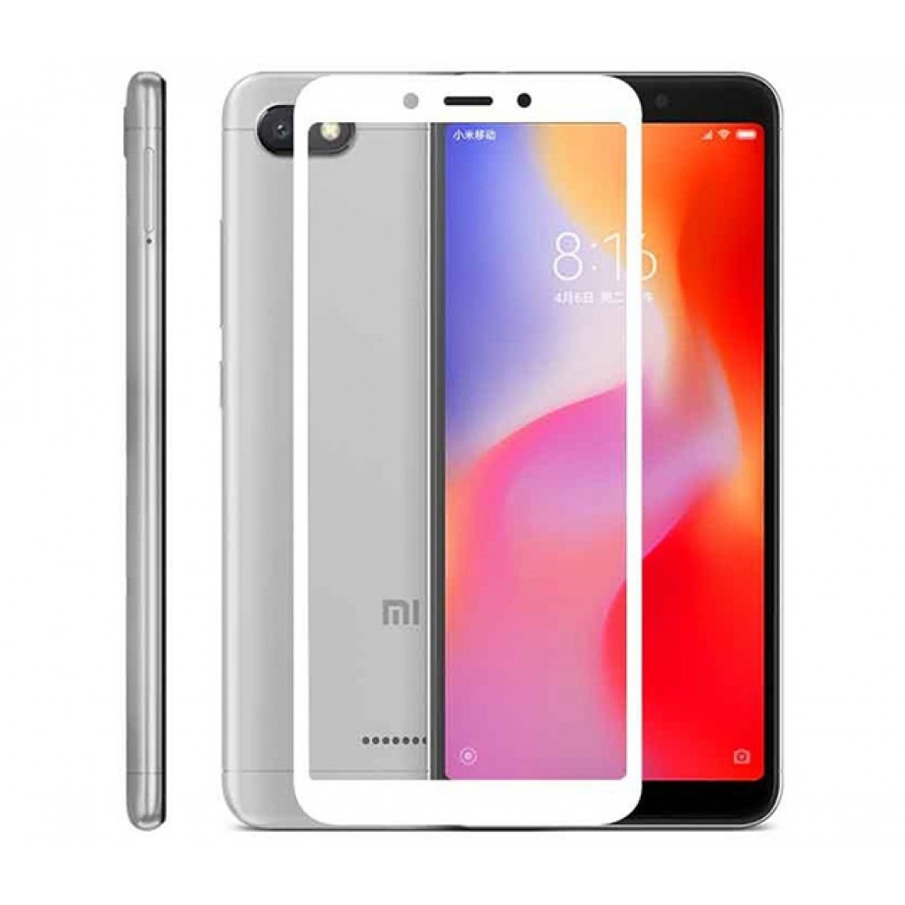 Защитное стекло 5D SG для Xiaomi Redmi 6 / Redmi 6A белое - купить с  доставкой по выгодным ценам в интернет-магазине OZON (163027837)