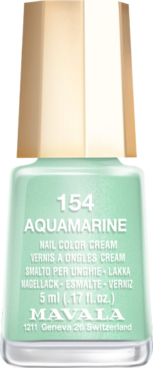 Mavala Лак для ногтей Аквамарин Aquamarine, Тон 154, 5 мл #1
