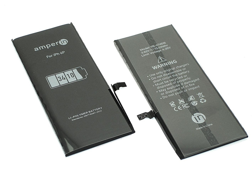 Аккумулятор (батарея) Amperin для Apple iPhone 6 Plus 3,82V 3410mAh #1