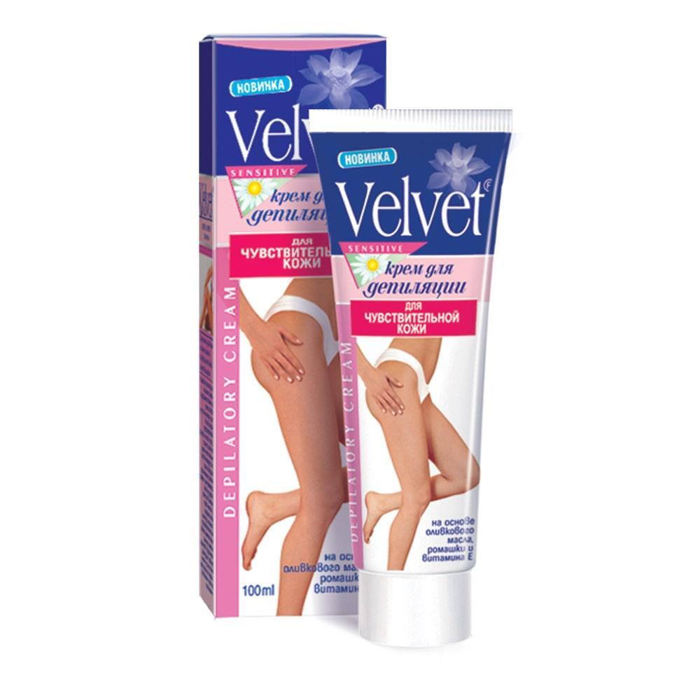 Velvet Sensitive Крем для депиляции для чувствительной кожи, 100 мл - купить с доставкой по выгодным ценам в интернет-магазине OZON (212860296)