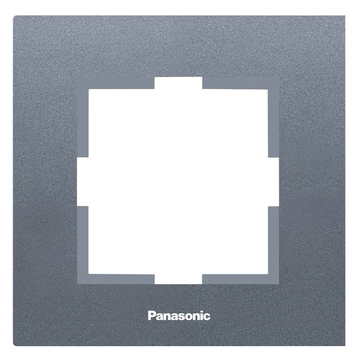 Panasonic Рамка электроустановочная, темно-серый, 1 пост. #1