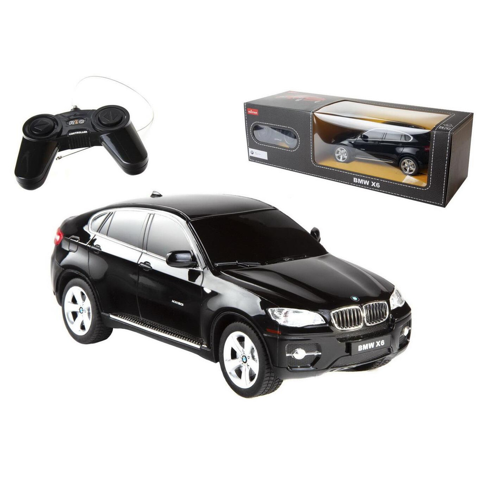 Машина радиоуправляемая 1:24 BMW X6, 28.5х14х12см, цвет чёрный 27MHZ -  купить с доставкой по выгодным ценам в интернет-магазине OZON (500752617)