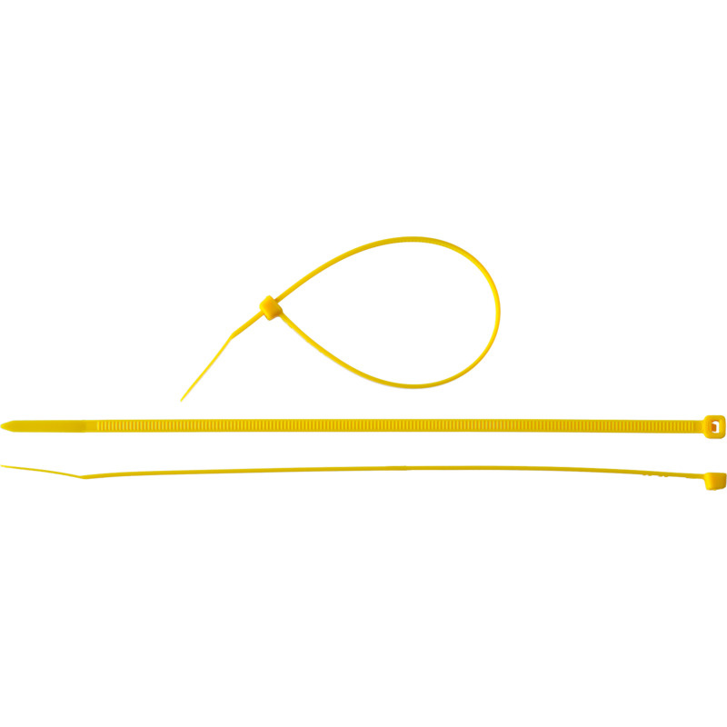 Кабельные стяжки желтые КС-Ж1, 3.6 x 200 мм, 100 шт, нейлоновые, ЗУБР Профессионал  #1