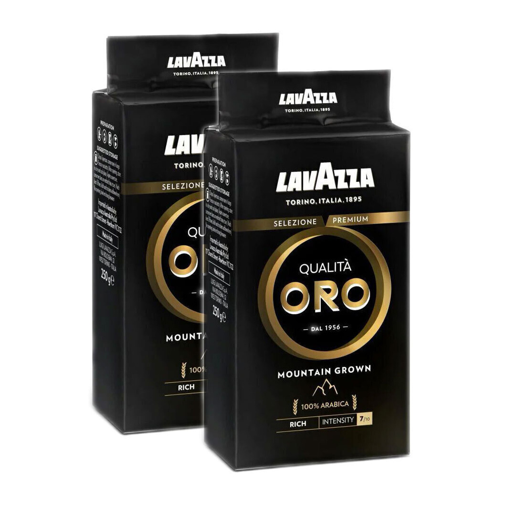 Кофе молотый Lavazza Qualita Oro Mountain Grown (Куалита Оро выращенный в горах), в/у, 2 шт по 250г  #1