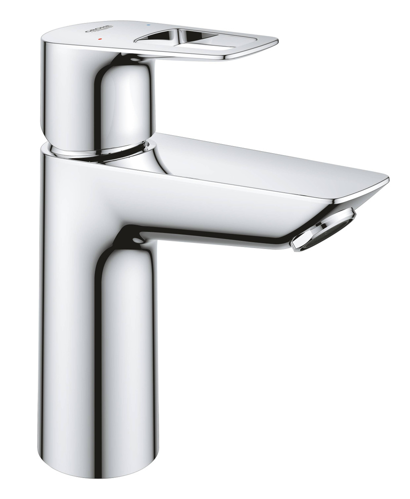 Смеситель для раковины GROHE BauLoop с нажимным донным клапаном, M-Size, хром (23886001)  #1