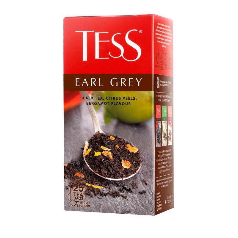 Чай TESS Эрл Грей черный, 25пак #1