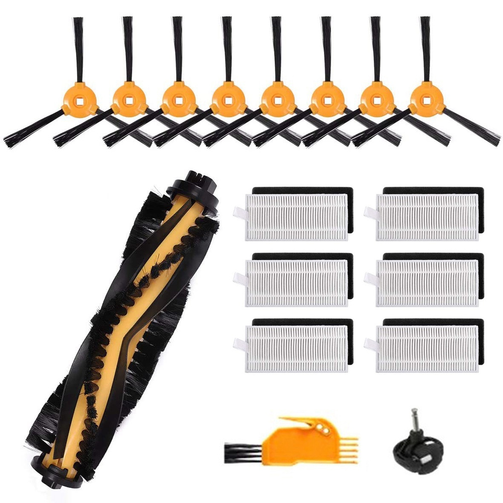 23Pcs Side Brush Caster Filter for ECOVACS DEEBOT 600 601 605 710 N79 N79S Vacuum Cleaner Spare Part #1