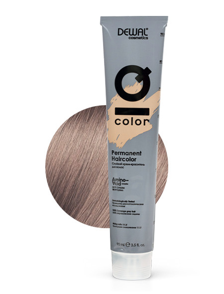 9.1 Краситель перманентный IQ COLOR, 90 мл DEWAL Cosmetics DC9.1 Very light ash blonde (Очень светло-пепельный #1