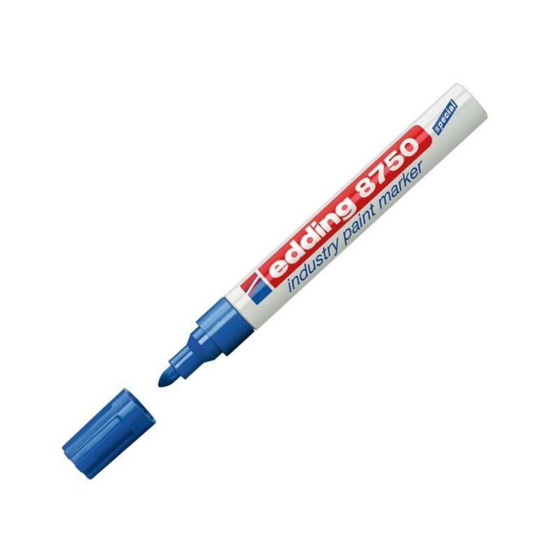 Маркер промышленный Edding E-8750/3 для жирных и пыльных поверхностей, синий (2-4 мм)  #1