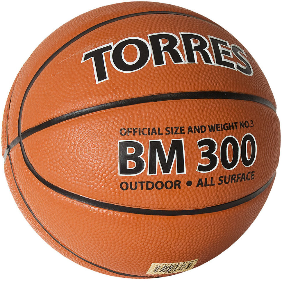 Мяч баскетбольный TORRES B02013 №3, коричневый купить по низкой цене в интернет-магазине OZON (884428170)