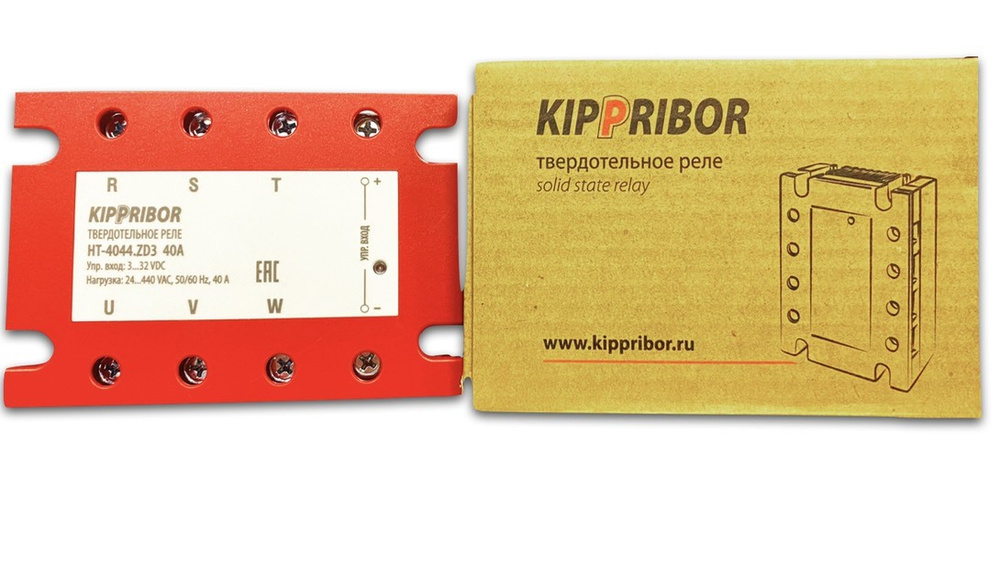 Трехфазное твердотельное реле KIPPRIBOR HT-4044.ZD3 (M02), 40А, 3-32V ...