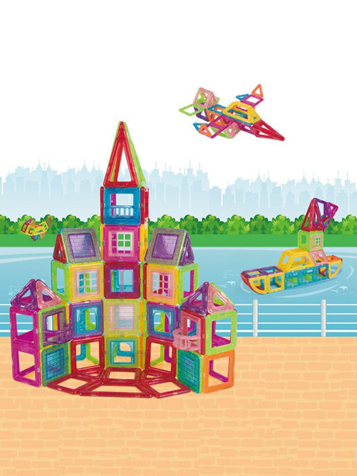 Магнитный конструктор, для детей, развивающие игрушки, большой ...