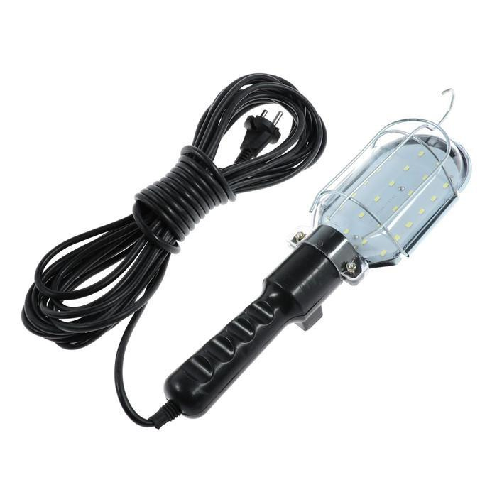Светильник переносной светодиодный Luazon Lighting с выключателем, 10Вт, 24LED, 10 метров, черный  #1