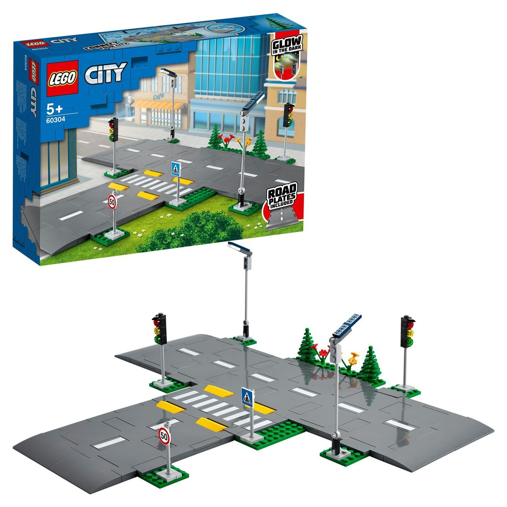 Конструктор LEGO City Town Дорожные пластины 60304 #1