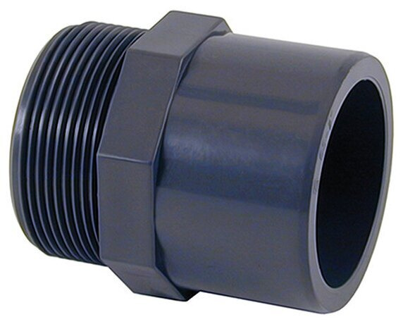 Переходник для труб ПВХ 63 х 50 х 2", наружная резьба, 20055 - купить ...