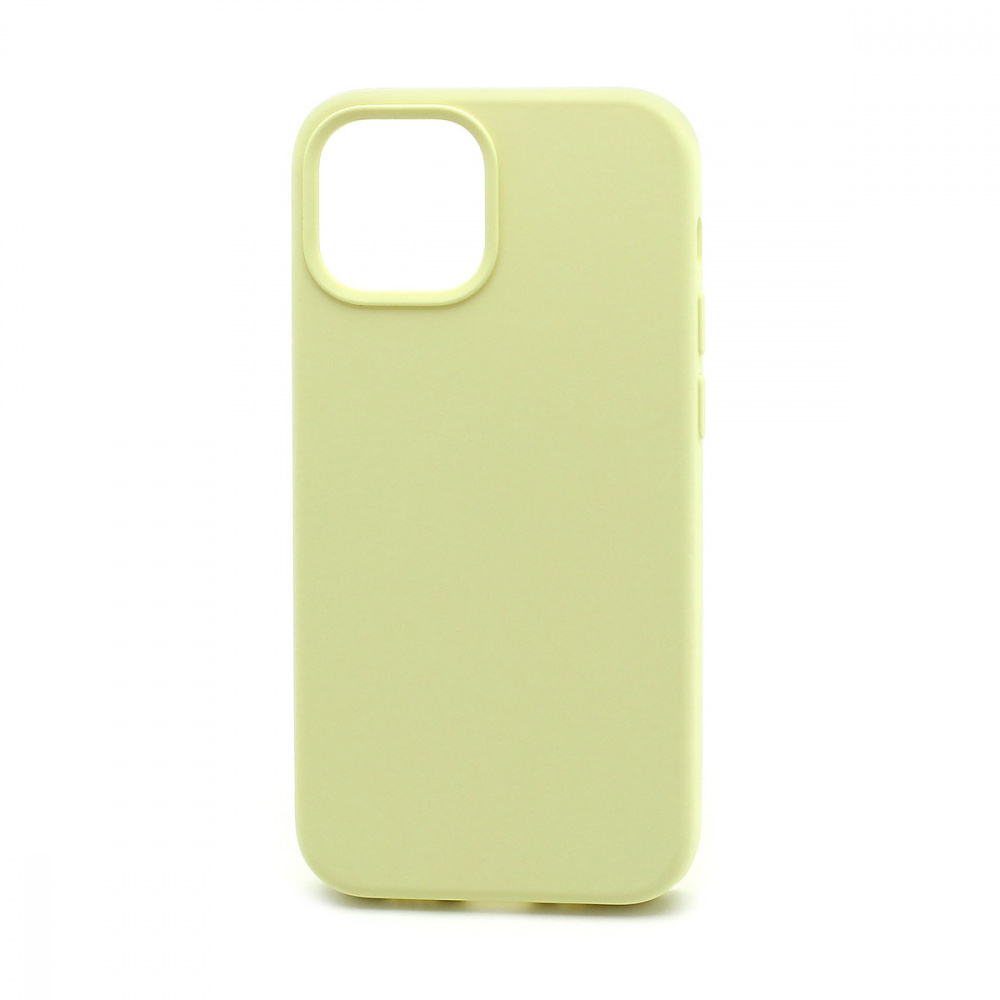 Силиконовый чехол SILICONE CASE iPhone 13 (51) светло-желтый