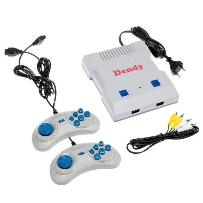 Игровая приставка Dendy Junior, 8-bit, 300 игр, 2 геймпада - купить с ...