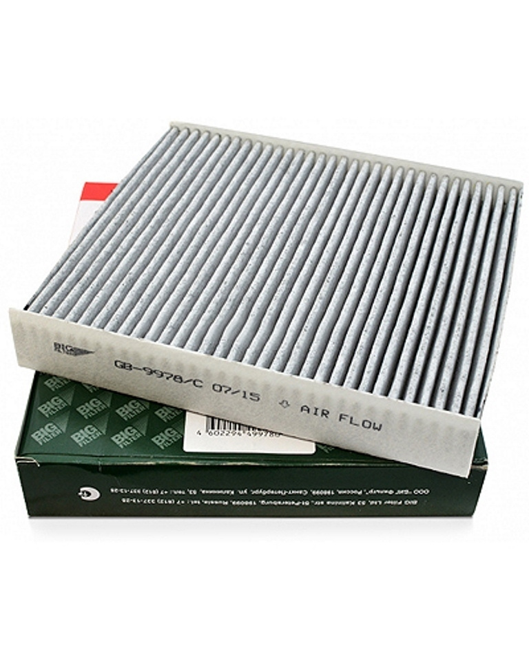 Фильтр салонный BIG FILTER Фильтр салона "LADA Vesta, X-RAY" (угольный ...