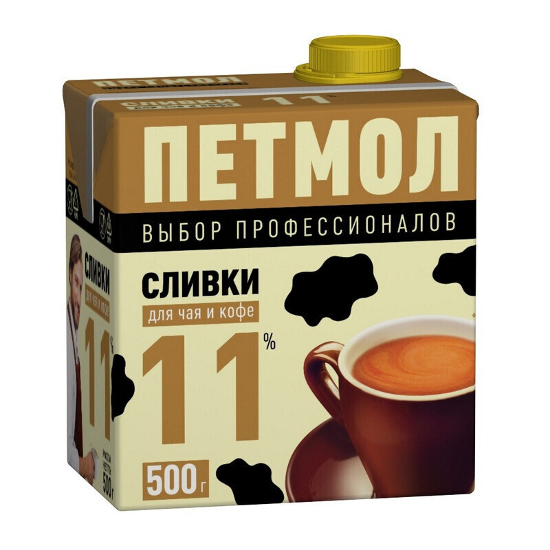 Сливки Петмол 11% 0,5л #1