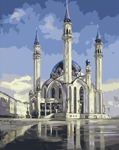 Картина по номерам на холсте 40х50 " Мечеть Кул Шариф." #1