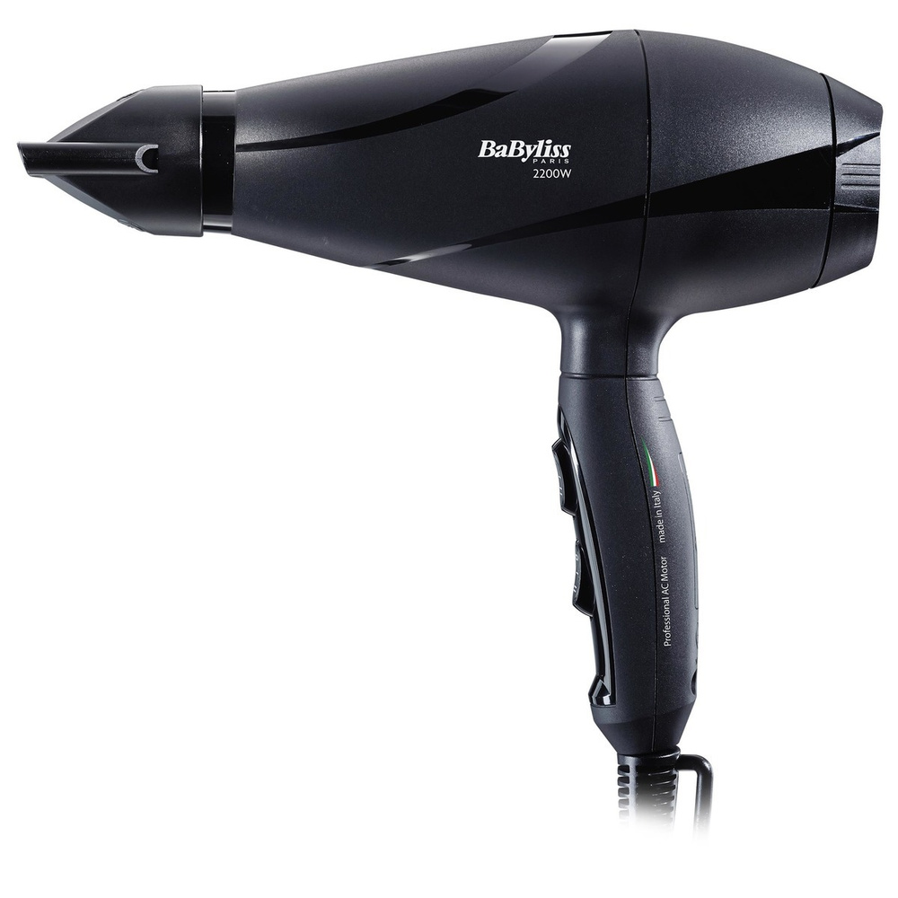 BaByliss Фен для волос 6613DE 2200 Вт, скоростей 2, кол-во насадок 2, черный  #1