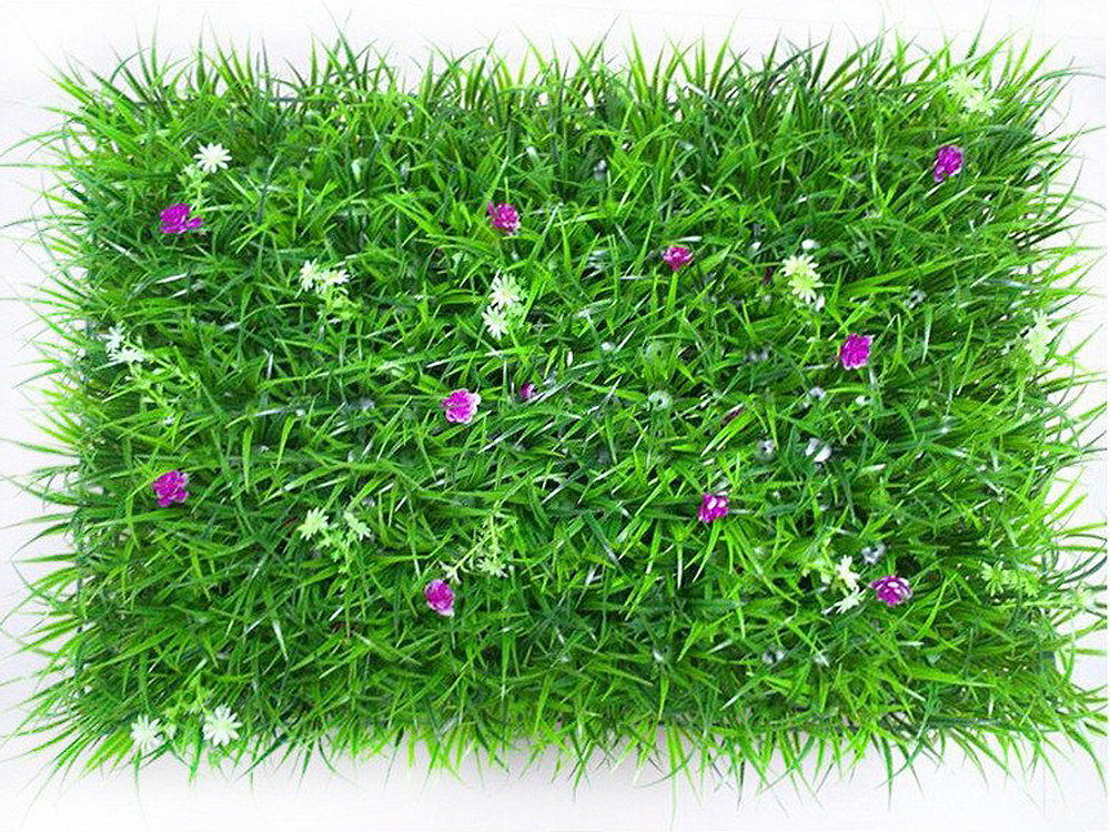 Газонный коврик искусственной травы с красивыми цветочками для декоративного и ландшафтного дизайна, #1