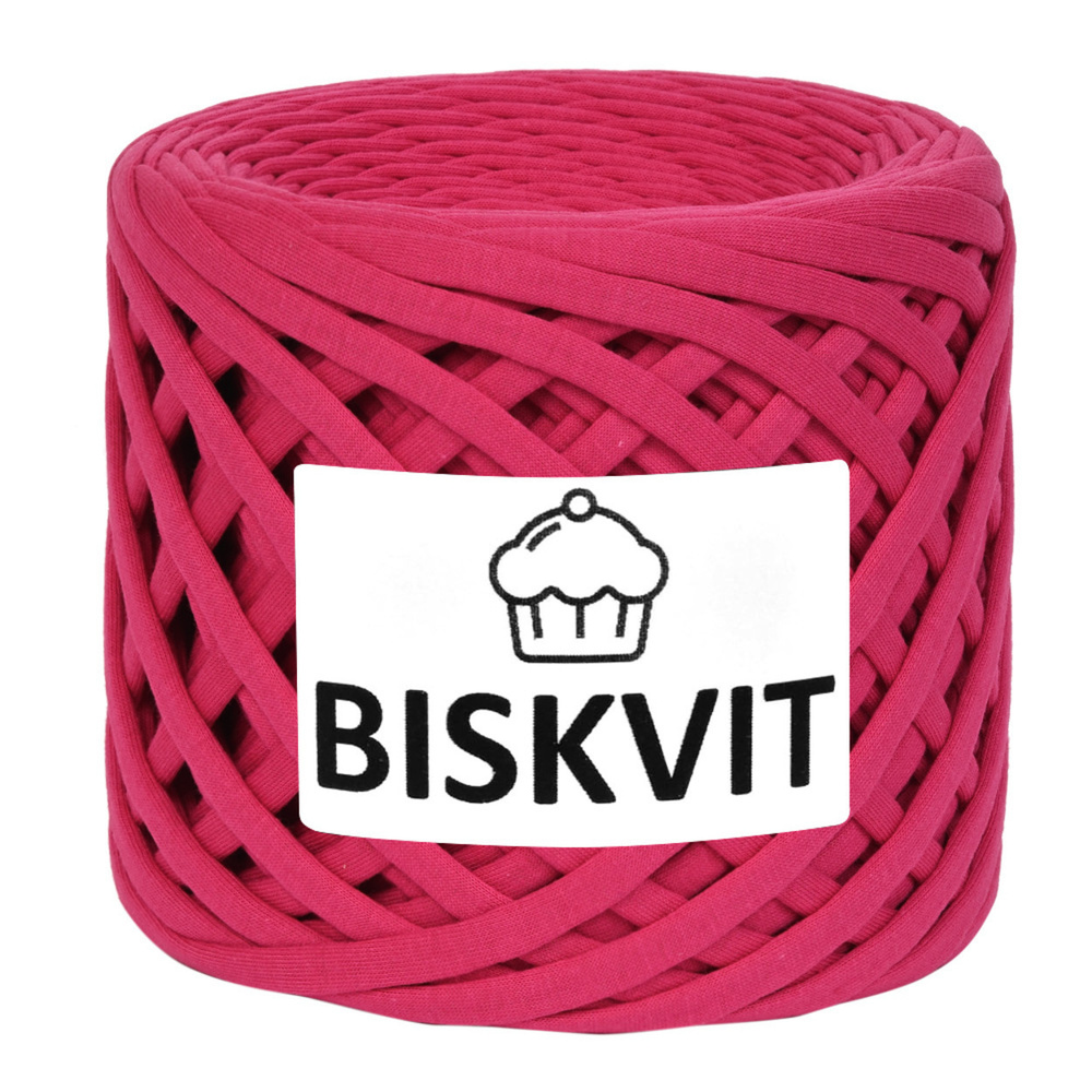 Пряжа Biskvit, 330г, 100м, 100%хлопок, (Малина) (1 шт.) #1