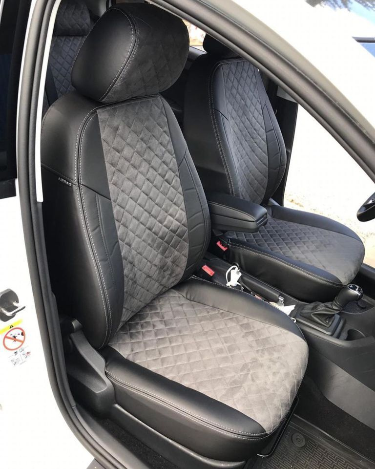 Чехлы для Фольксваген Поло Лифтбек с 2020г и Шкода рапид с 2014 2015 ...