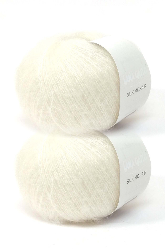 Пряжа Lana Gatto Silk Mohair 2 мотка / Лана Гатто Силк Мохер 25гр/212м Цвет 6027  #1