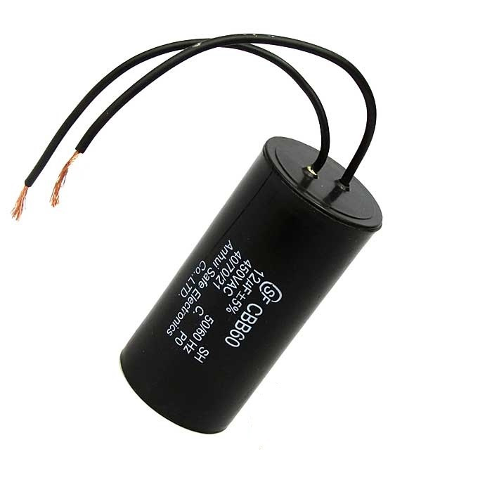 Пусковой конденсатор CBB60 12uF 450V WIRE / SAIFU - купить с доставкой ...