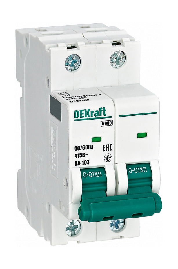 ференциальный автоматический выключатель DEKraft ДИФ-103 1P+N 25А .