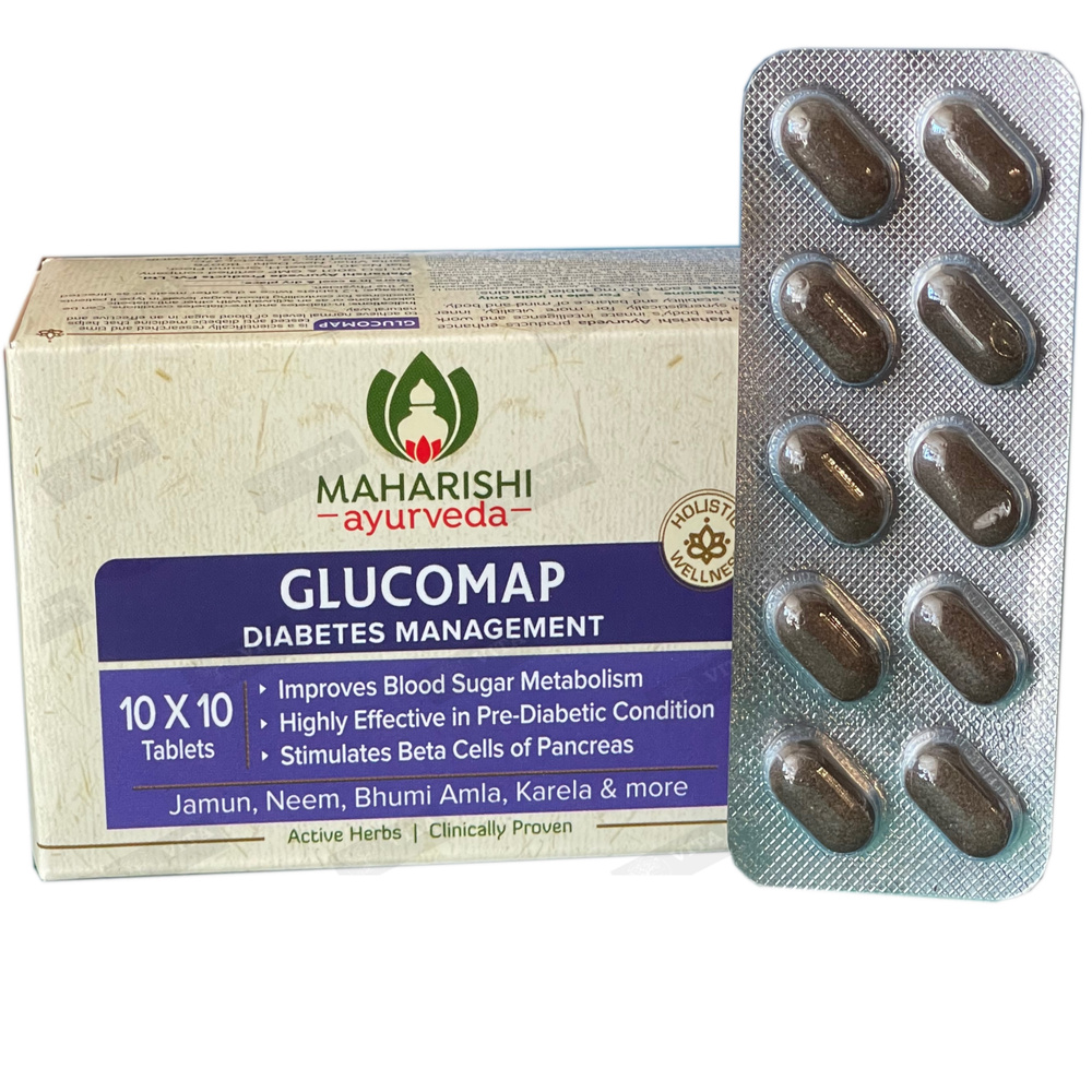 Maharishi Ayurveda Glucomap/Махариши ГЛЮКОМАП для снижения уровня ...