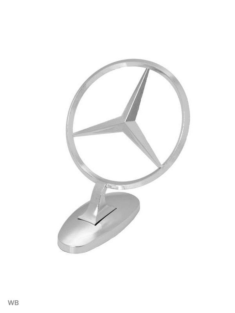 Эмблема на капот МЕРСЕДЕС / Прицел на капот Mercedes (хром) #1