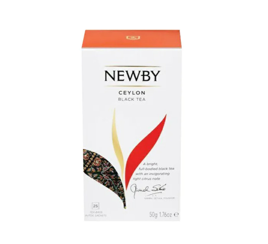 Чай "Newby" черный "Ceylon" 25 пакетиков. #1