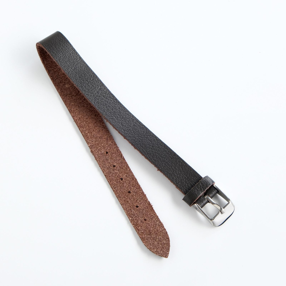 Ремешок для часов, женский, 12 мм, натуральная кожа, коричневый купить ...