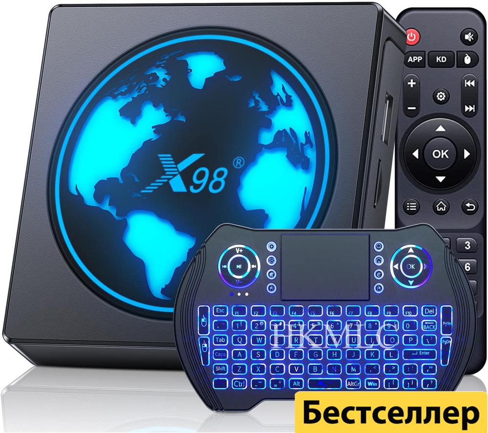 Медиаплеер BXX98mini-kb, USB Type-C, microUSB, HDMI, 3.5 мм, черный, Android купить по низкой цене с доставкой в интернет-магазине OZON (1210645611)