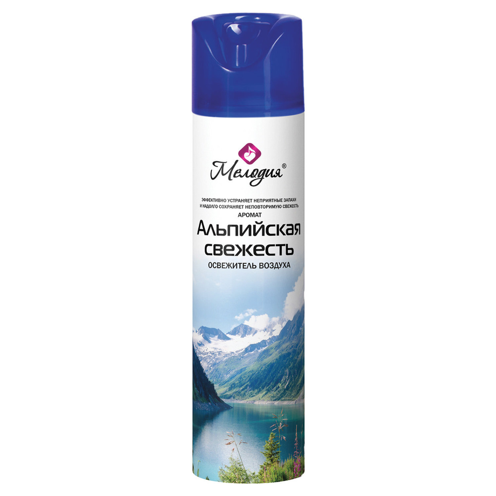 Освежитель воздуха Мелодия аэрозольный, 300 мл, "АЛЬПИЙСКАЯ СВЕЖЕСТЬ ...