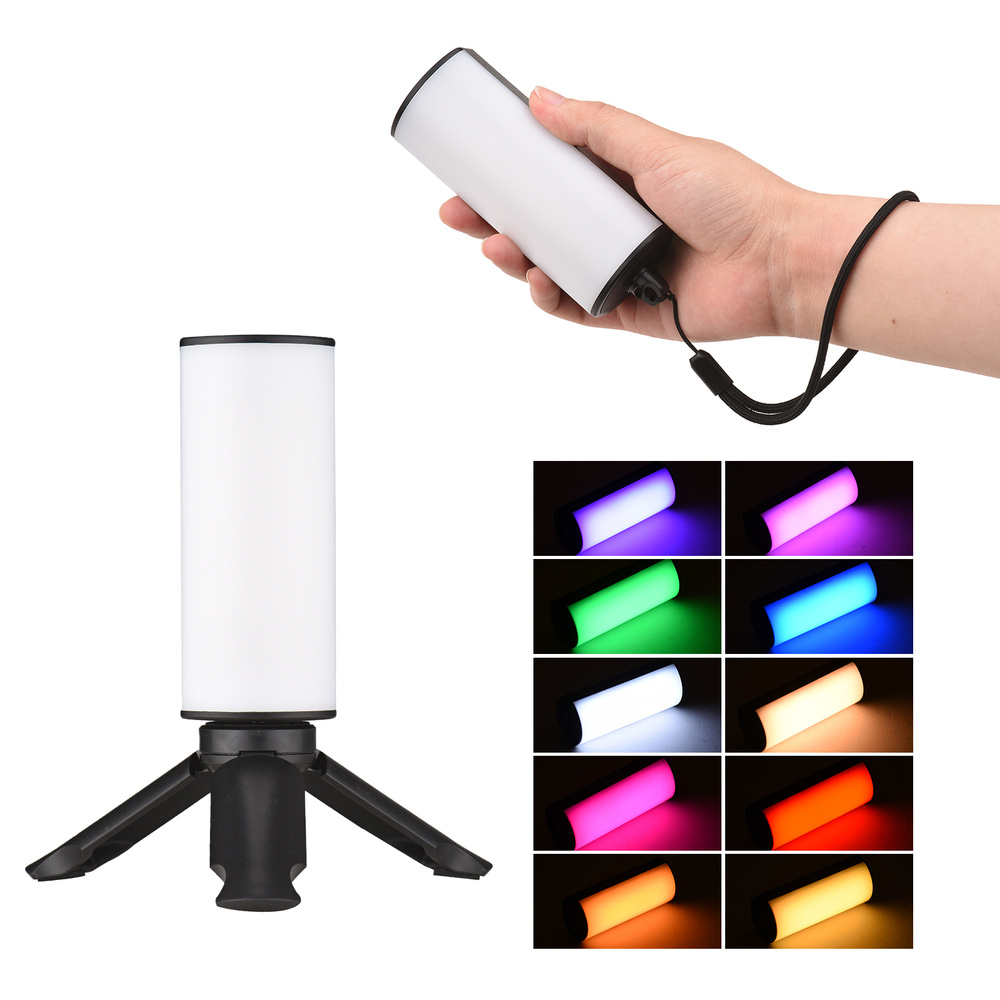 Andoer W100RGB Mini LED Video Light Перезаряжаемый заполняющий свет RGB  2500K-9000K - купить с доставкой по выгодным ценам в интернет-магазине OZON  (1413430249)