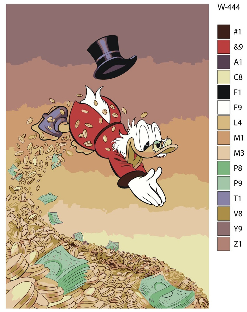 Картина по номерам W-444 