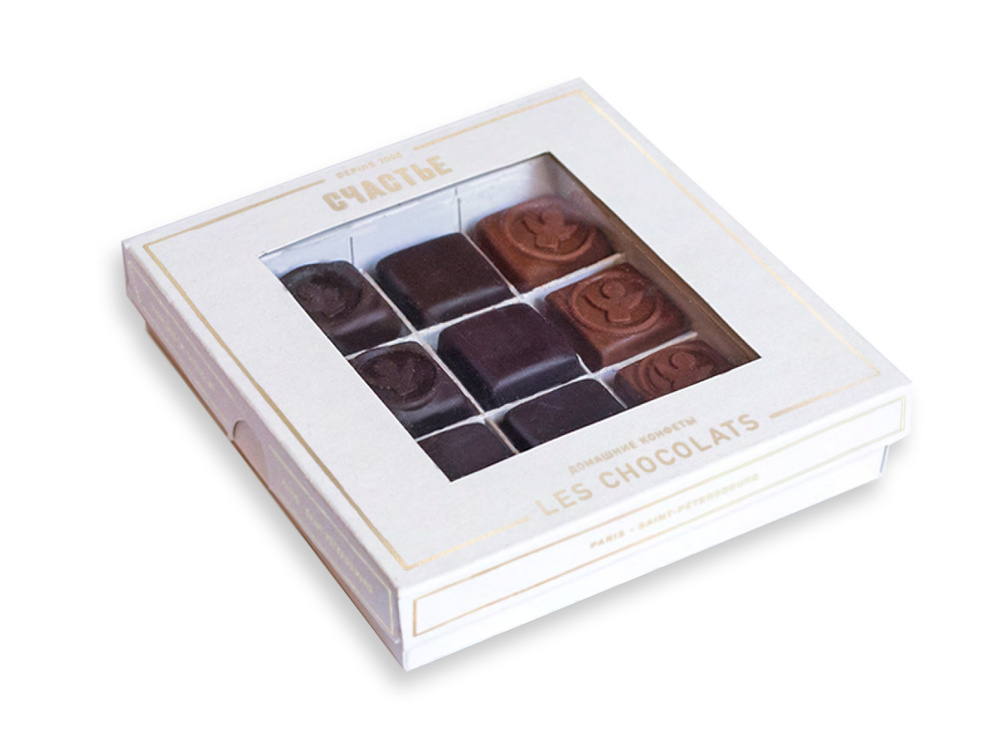 Набор домашних шоколадных конфет СЧАСТЬЕ №9 - купить с доставкой по ...