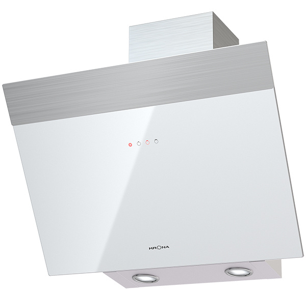 Вытяжка KRONA Kristen 600 white/inox S купить по низкой цене: отзывы ...