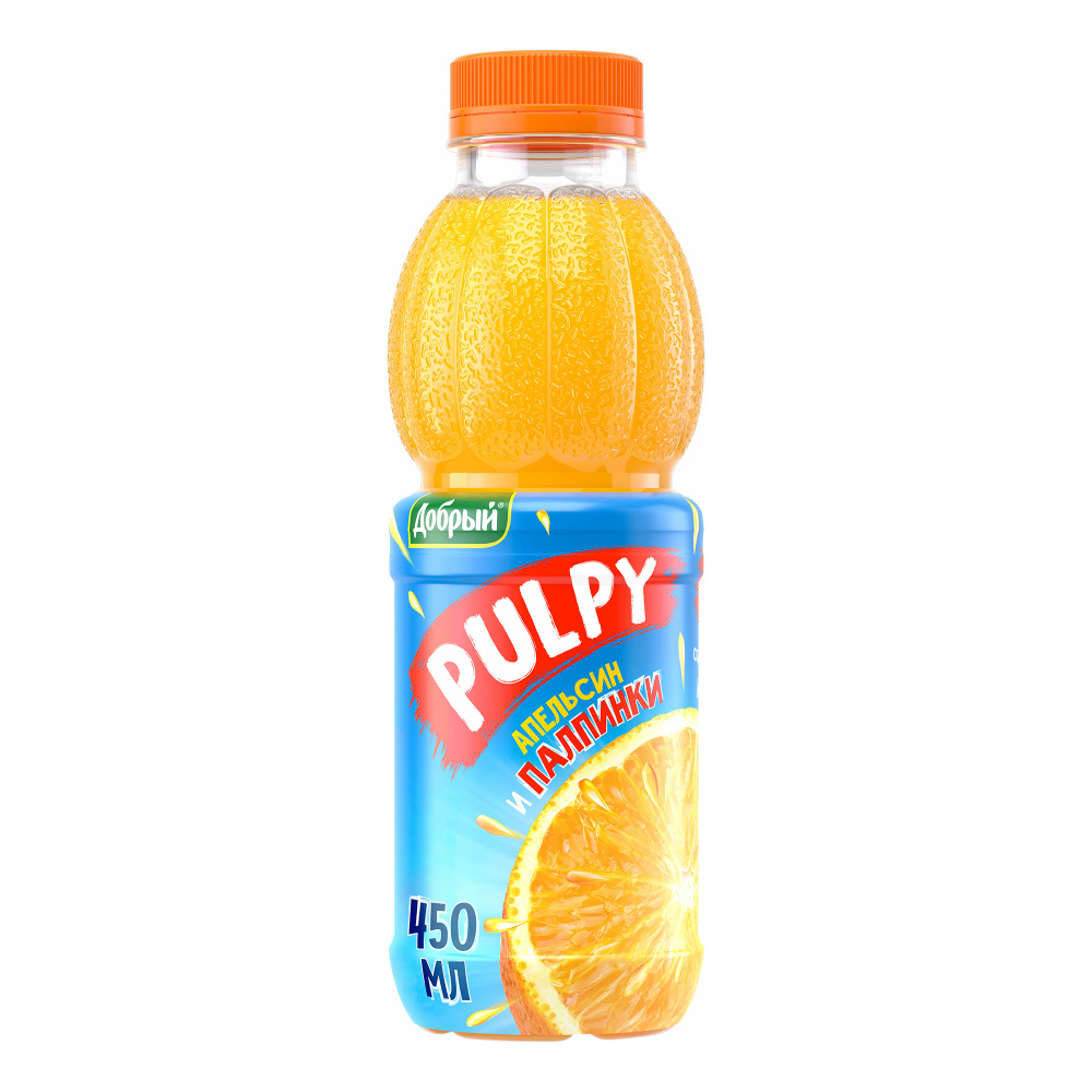 Напиток сокосодержащий Добрый Pulpy апельсин с мякотью 450 мл  #1