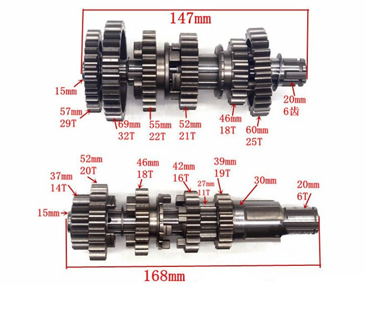 КПП в сборе 172FMM-3A (CB250-F) - купить по низким ценам в интернет ...