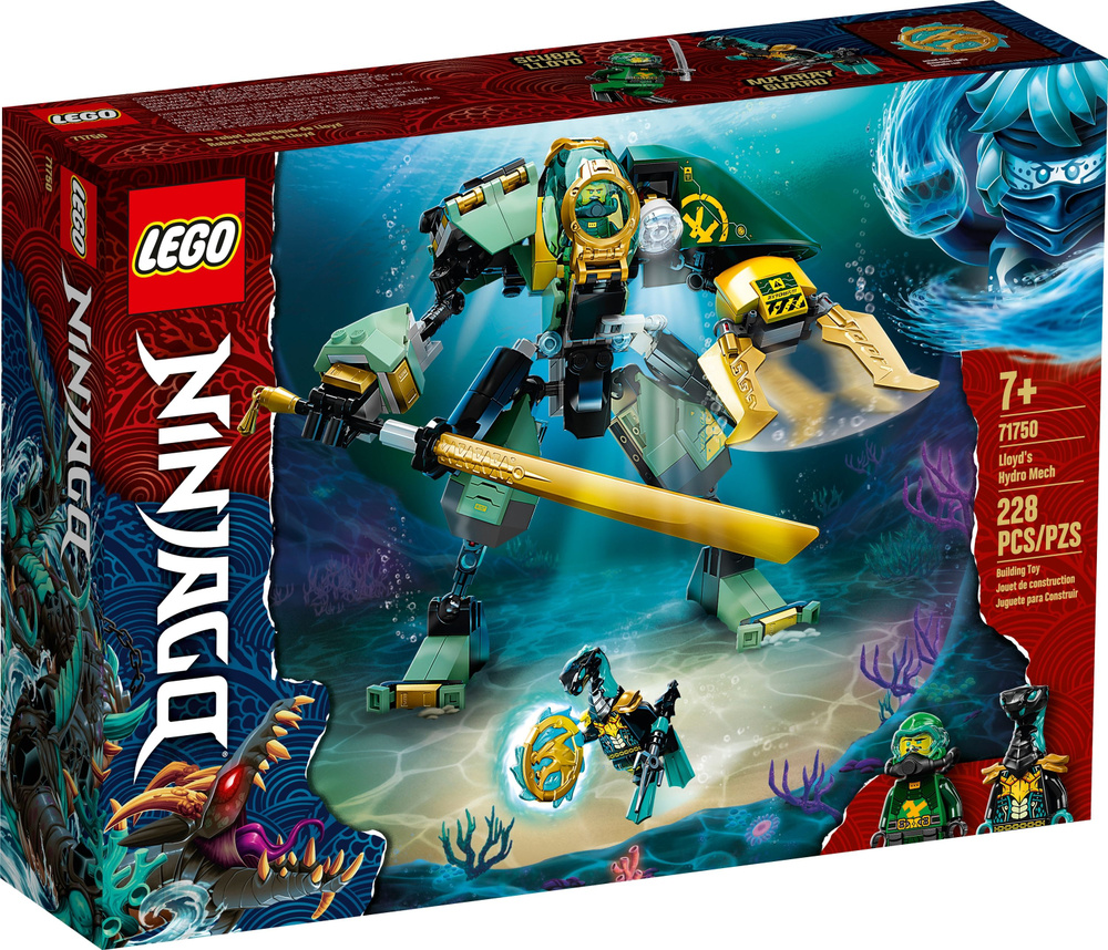 Лего NINJAGO серия, LEGO Конструктор, лего 71750 Водный робот Ллойда,  Игрушки Lego для мальчиков и девочек - купить с доставкой по выгодным ценам  в интернет-магазине OZON (1339309154)