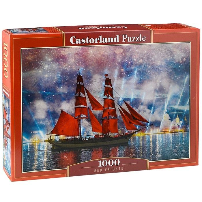 Castorland Puzzle 1000 Pezzi - Fregata Rossa (C-104482-2), Multicolore
